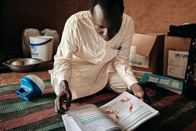 Aziz Adam, εκτοπισμένος από το Δυτικό Darfur του Σουδάν. Chad, 2024