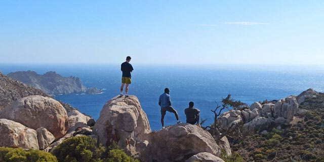 Στιγμιότυπο από το 3ο Tilos Artist Residency των POoR Collective, Τήλος, φωτογραφία: Βάσια Μαγουλά, ©PCAI