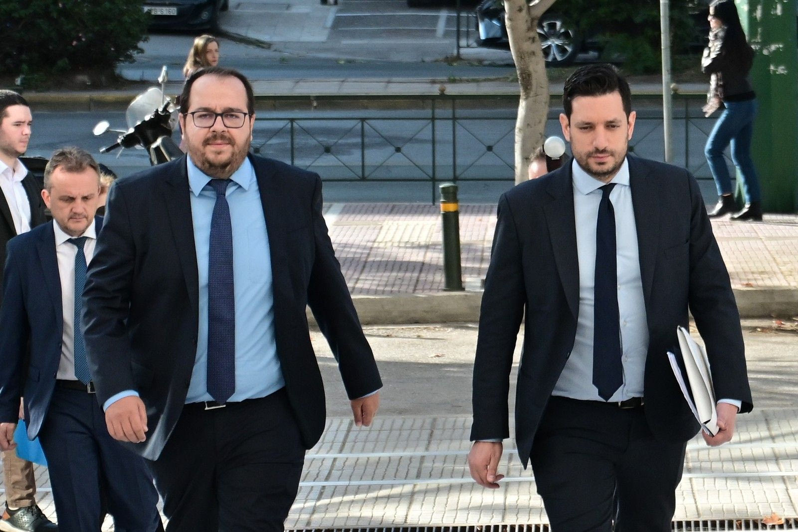 Ο Υφυπουργός Ψηφιακής Διακυβέρνησης, Κωνσταντίνος Κυρανάκης, μαζί με τον Πρόεδρο του "Ελληνικό Κτηματολόγιο", Στυλιανό Σακαρέτσιο, στον Άρειο Πάγο