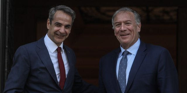 Κυριάκος Μητσοτάκης - Μάικ Πομπέο (φωτογραφία αρχείου)