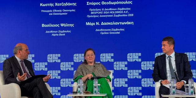 O Κωστής Χατζηδάκης στο συνέδριο Greece Talks