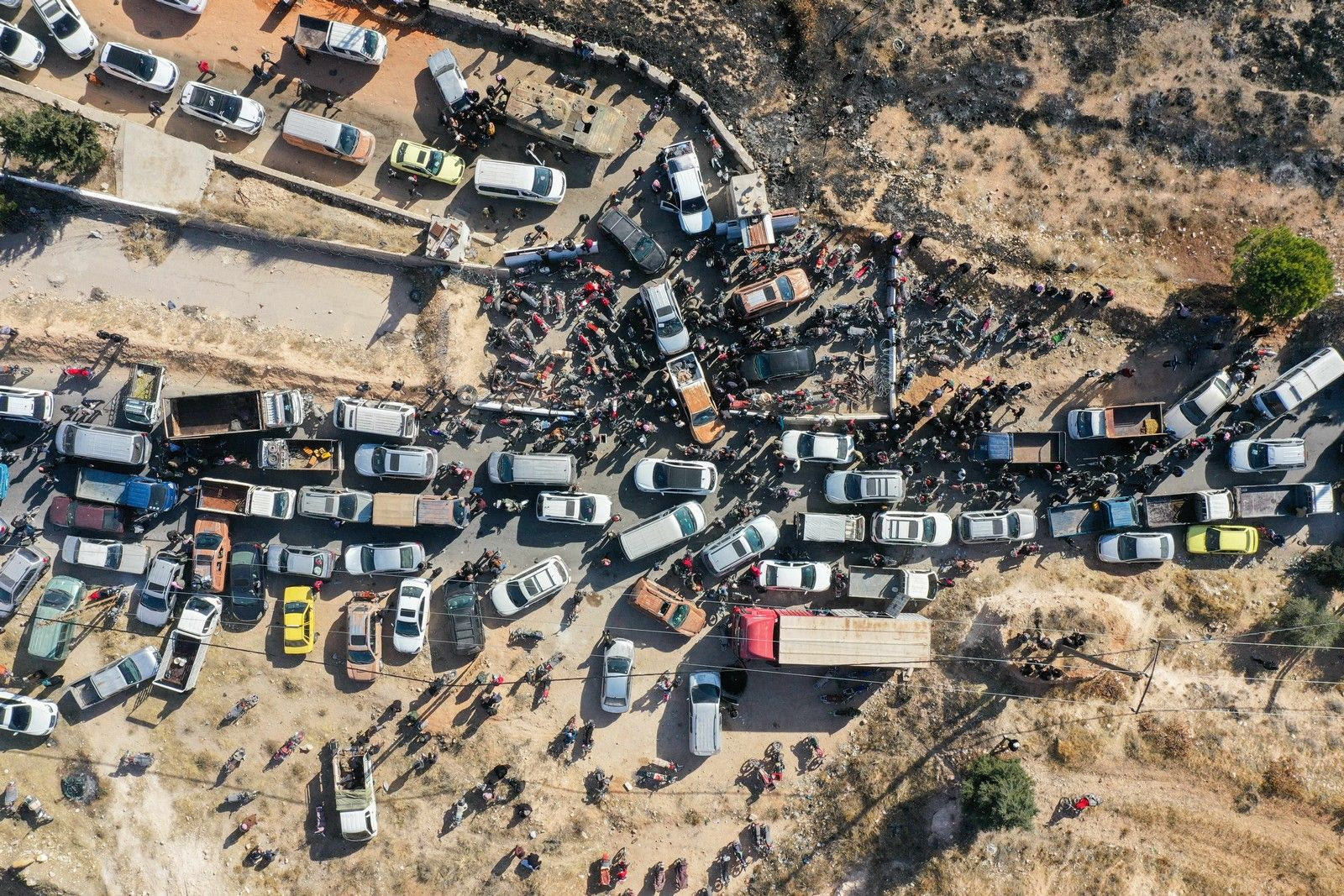 Αεροφωτογραφία της στρατιωτικής φυλακής Sednaya