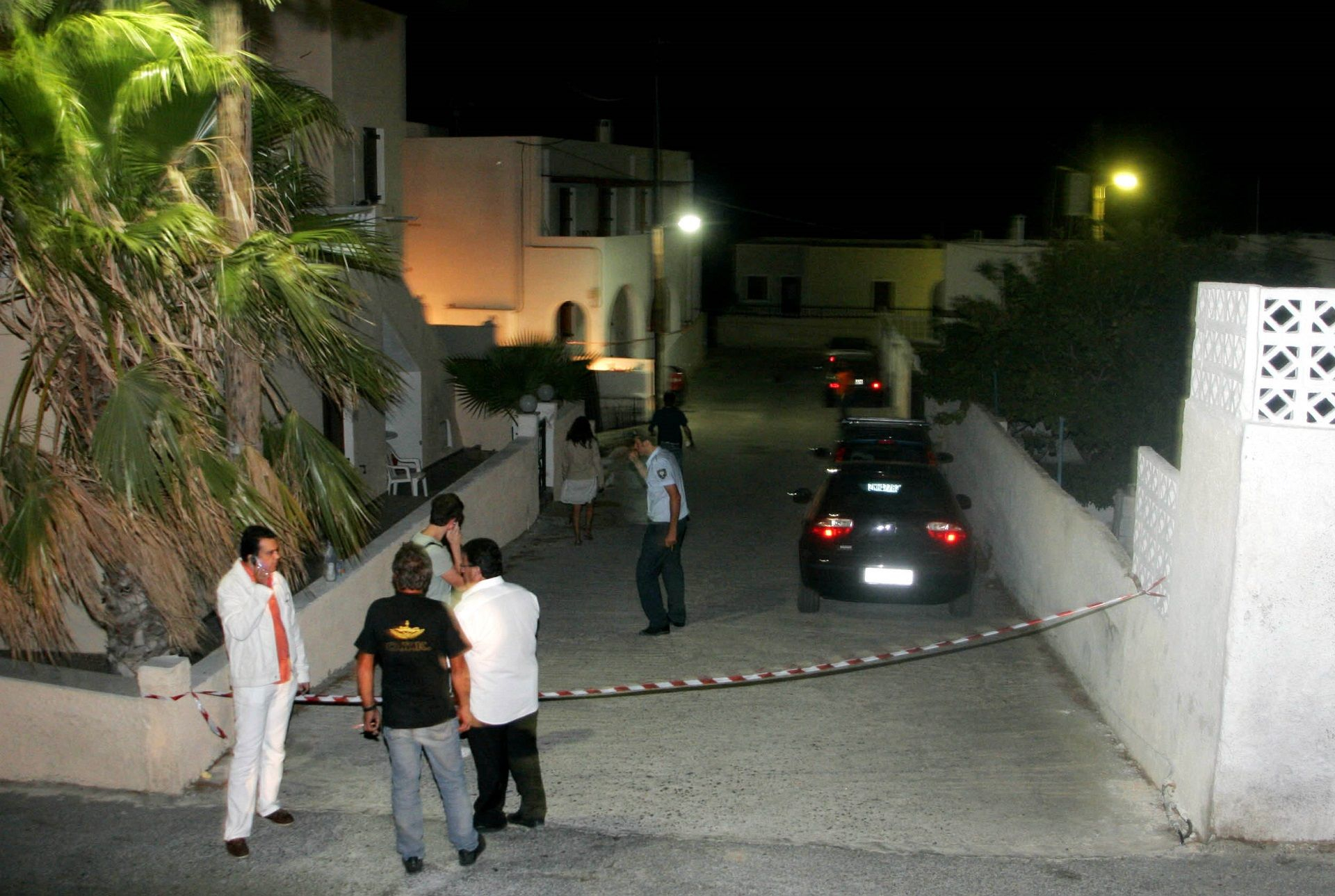 Η σκηνή του εγκλήματος στη Σαντορίνη