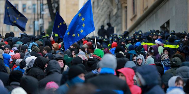 Αντικυβερνητική διαδήλωση στη Γεωργία