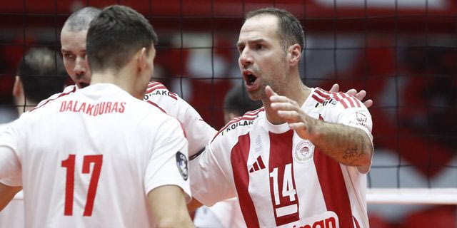 Ολυμπιακός – Φλοίσβος 3-1: Η ανατροπή στο τέταρτο σετ έδωσε στους ερυθρόλευκους την “καθαρή” νίκη