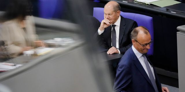 Όλαφ Σολτς και Φρίντριχ Μερτς