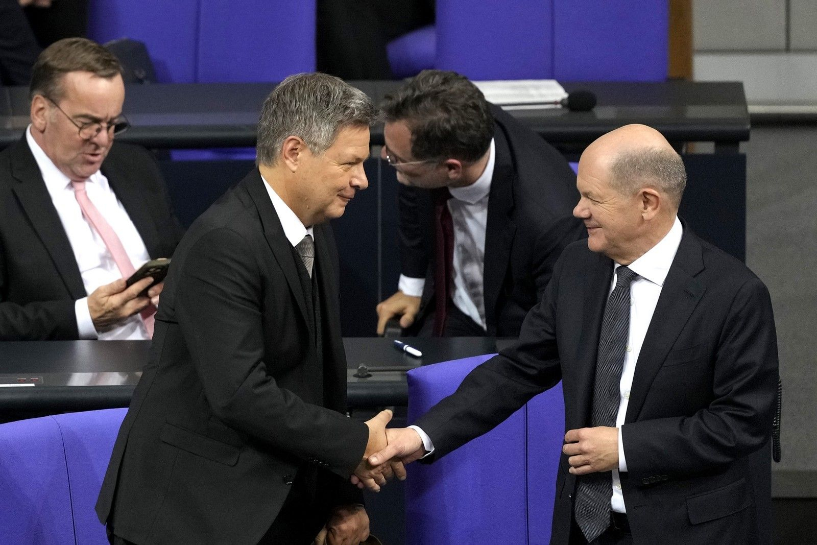 Όλαφ Σολτς και Ρόμπερτ Χάμπεκ