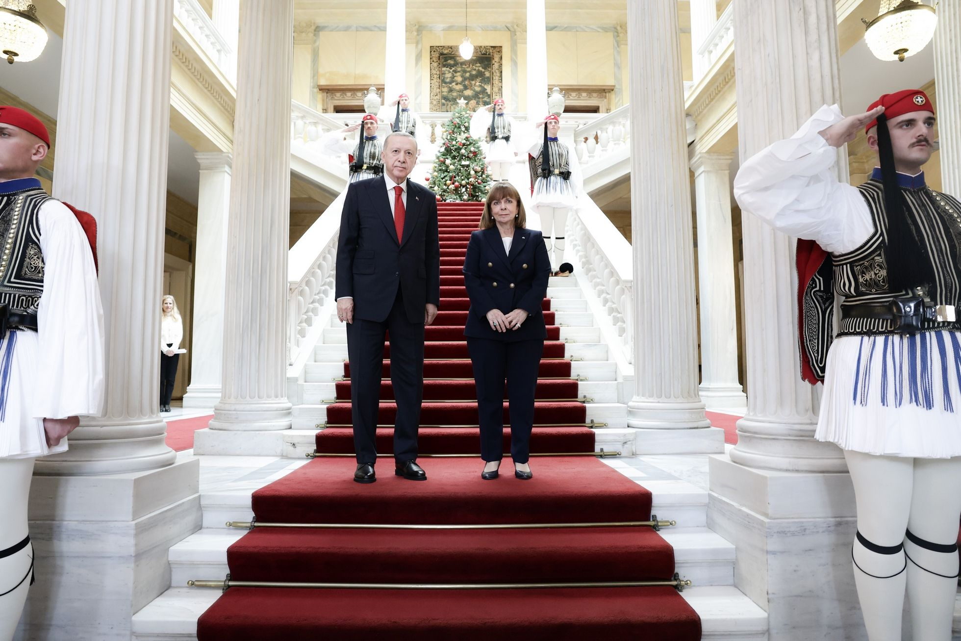 Συνάντηση της Κατερίνας Σακελλαροπούλου με τον Recep Tayyip Erdogan, Πέμπτη 7 Δεκεμβρίου 2023