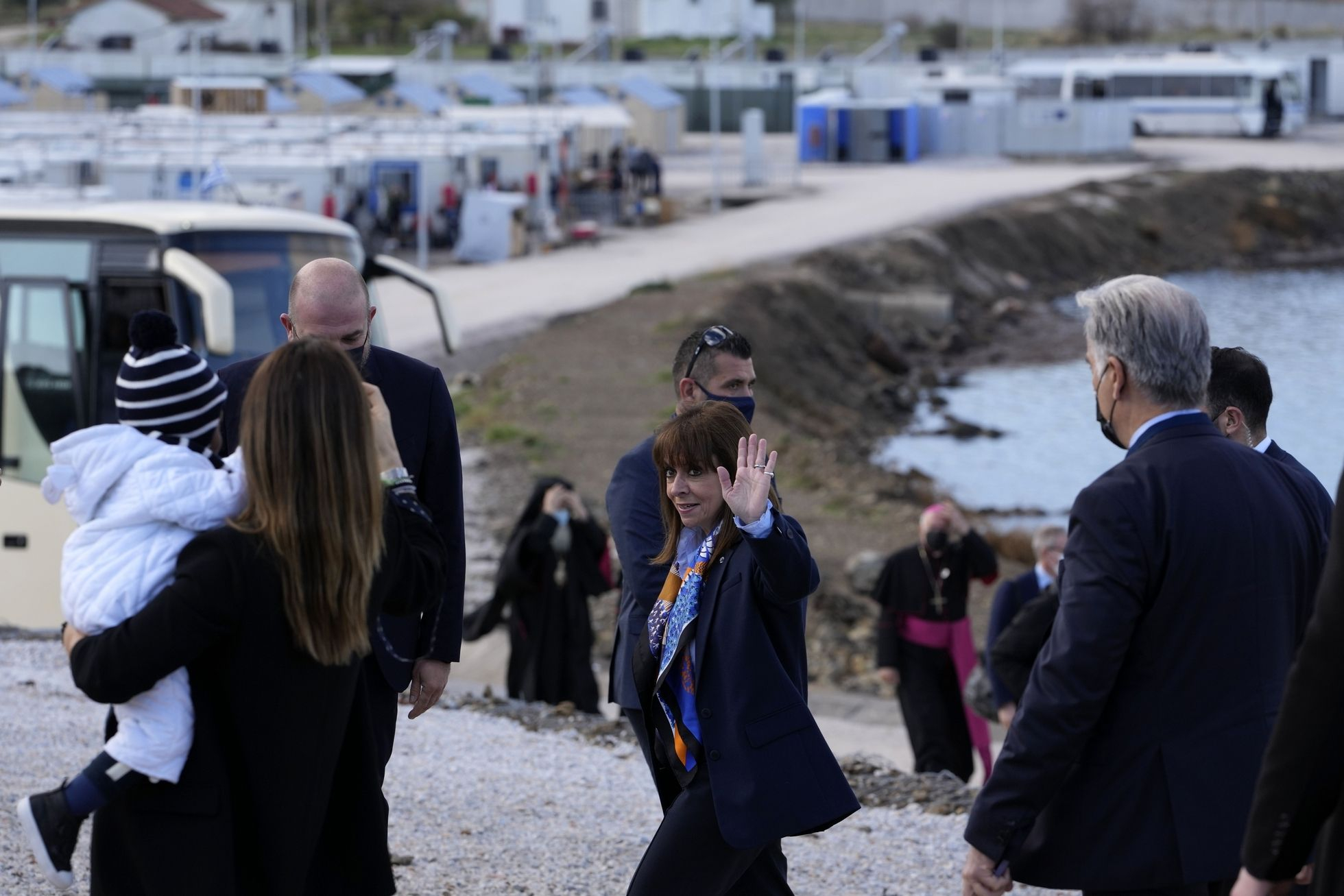 Η Κατερίνα Σακελλαροπούλου στη Λέσβο