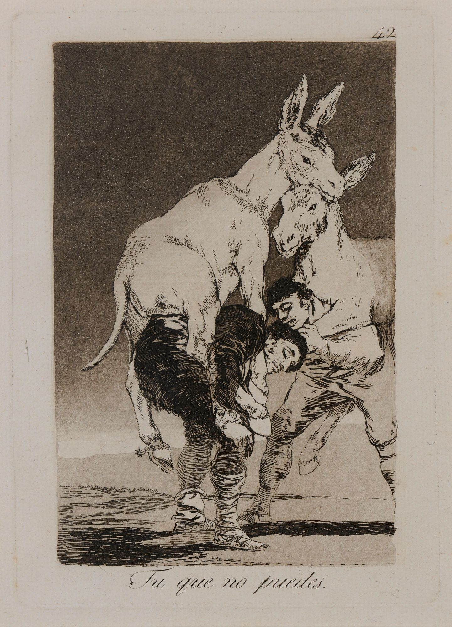 Εσύ που δεν μπορείς / Thou who canst notΟξυγραφία και στιλβωμένη ακουατίντα / Etching and burnished aquatint