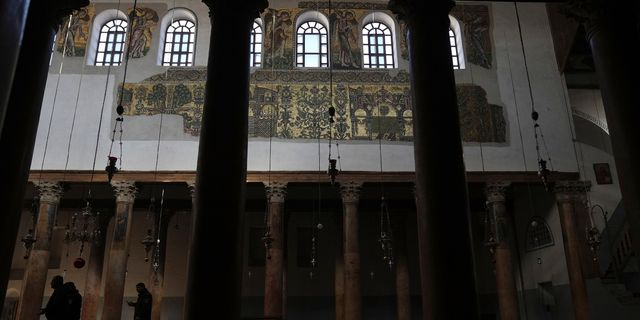 Η εκκλησία της Γέννησης, στην πόλη Βηθλεέμ της Δυτικής Όχθης.