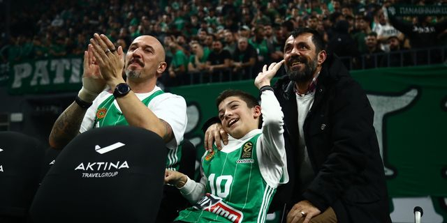 Ο μικρός Γιαννάκης στον αγώνα ΠΑΟ-ΟΣΦΠ τη Δευτέρα (20/1)