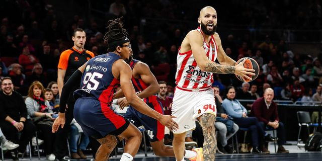 Μπασκόνια – Ολυμπιακός 101-102: Μυθικό διπλό, μυθική μάχη, έκτη σερί νίκη για τους Πειραιώτες