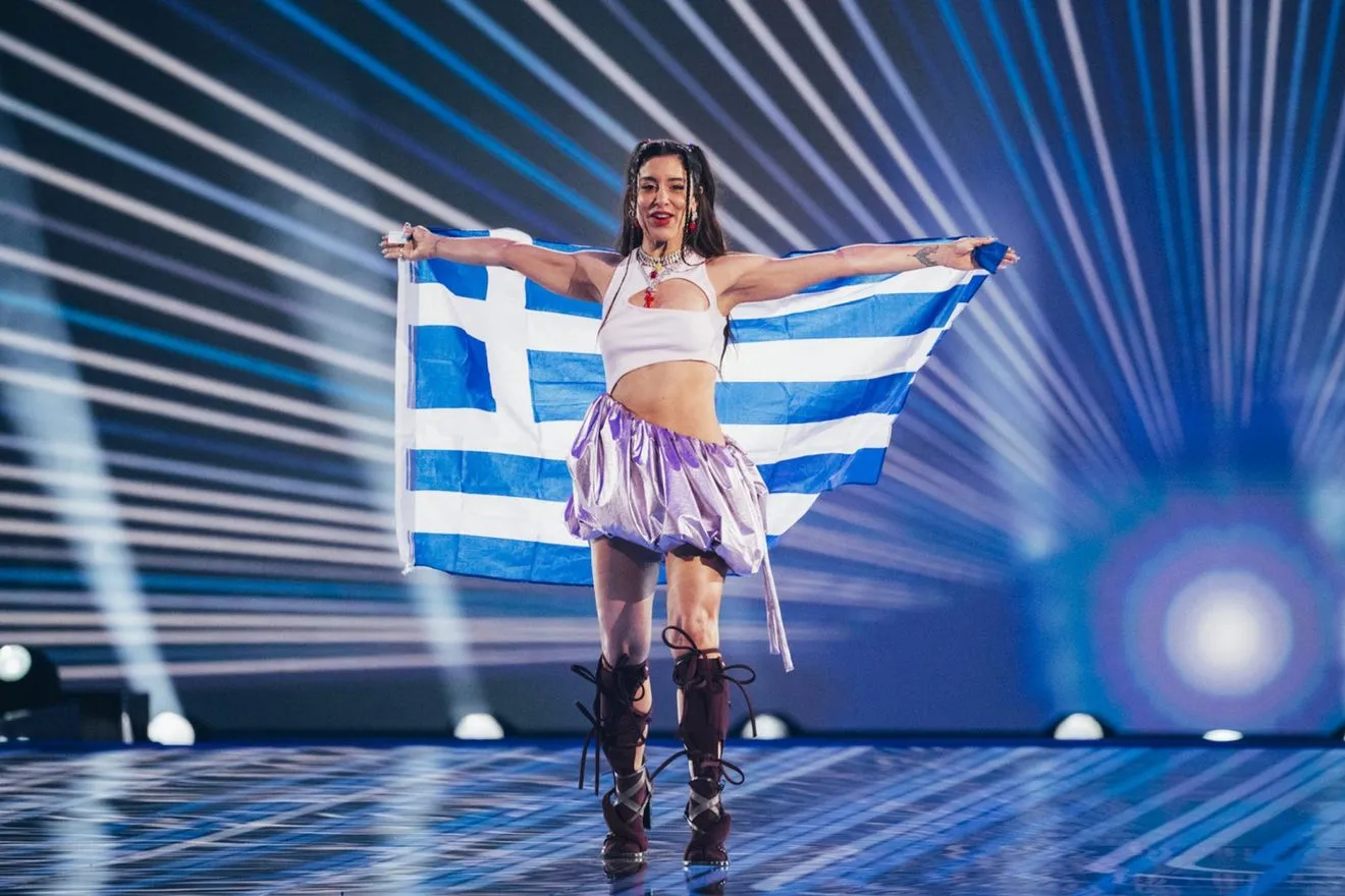 H Μαρίνα Σάττι στη σκηνή της eurovision για την Ελλάδα