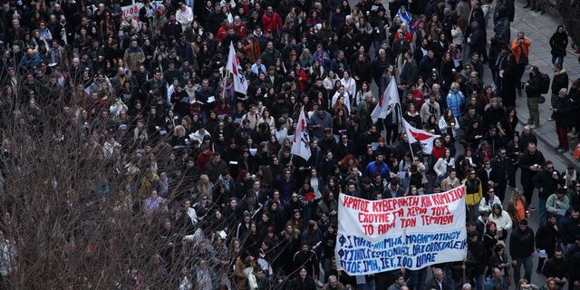 Συλλαλητήριο στην Θεσσαλονίκη για το σιδηροδρομικό δυστύχημα στα Τέμπη