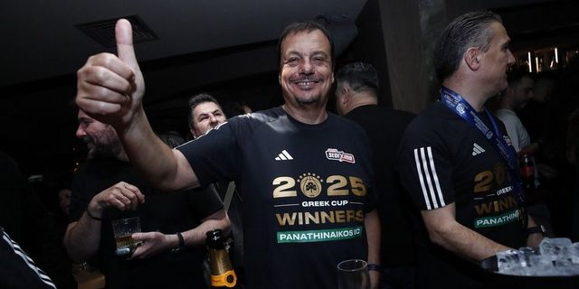 Ο Παναθηναϊκός AKTOR γιόρτασε την κατάκτηση του Κυπέλλου