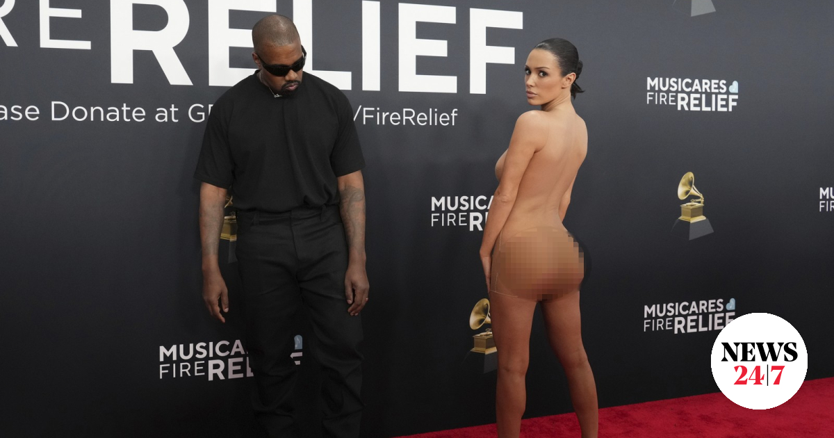 Τι φόρεσε η Bianca Censori στα Grammy; Τίποτα - Η εμφάνιση που συζητήθηκε
