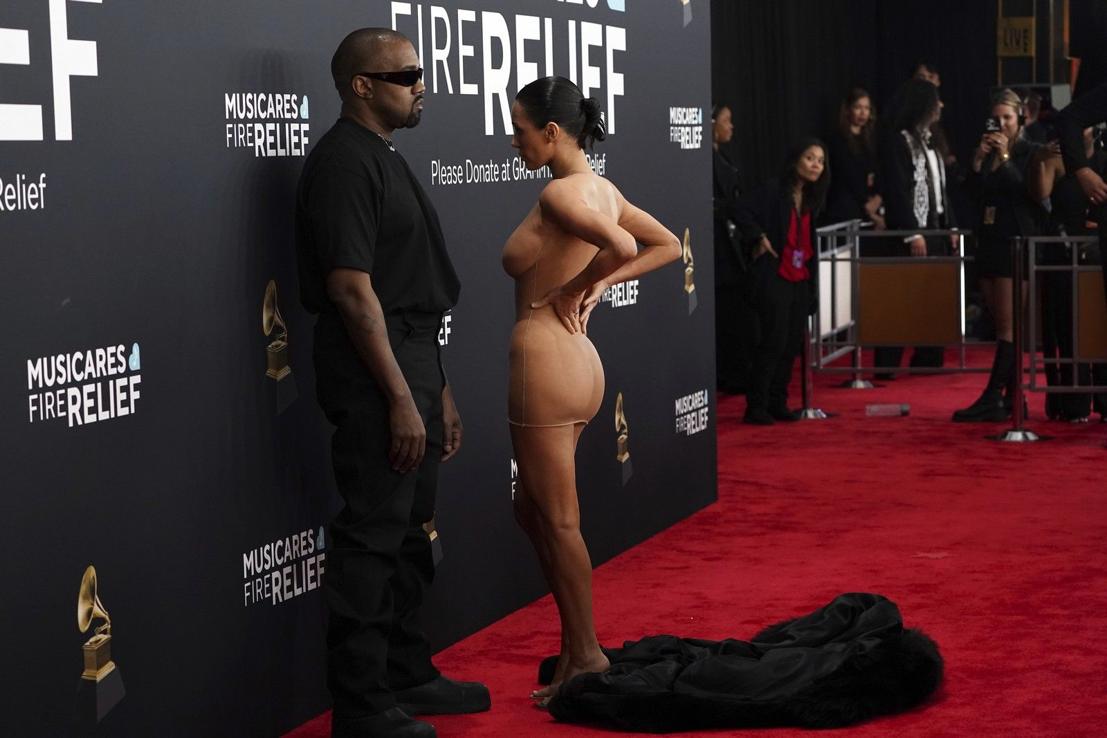 Kanye West και Bianca Censori στα Grammy 2025