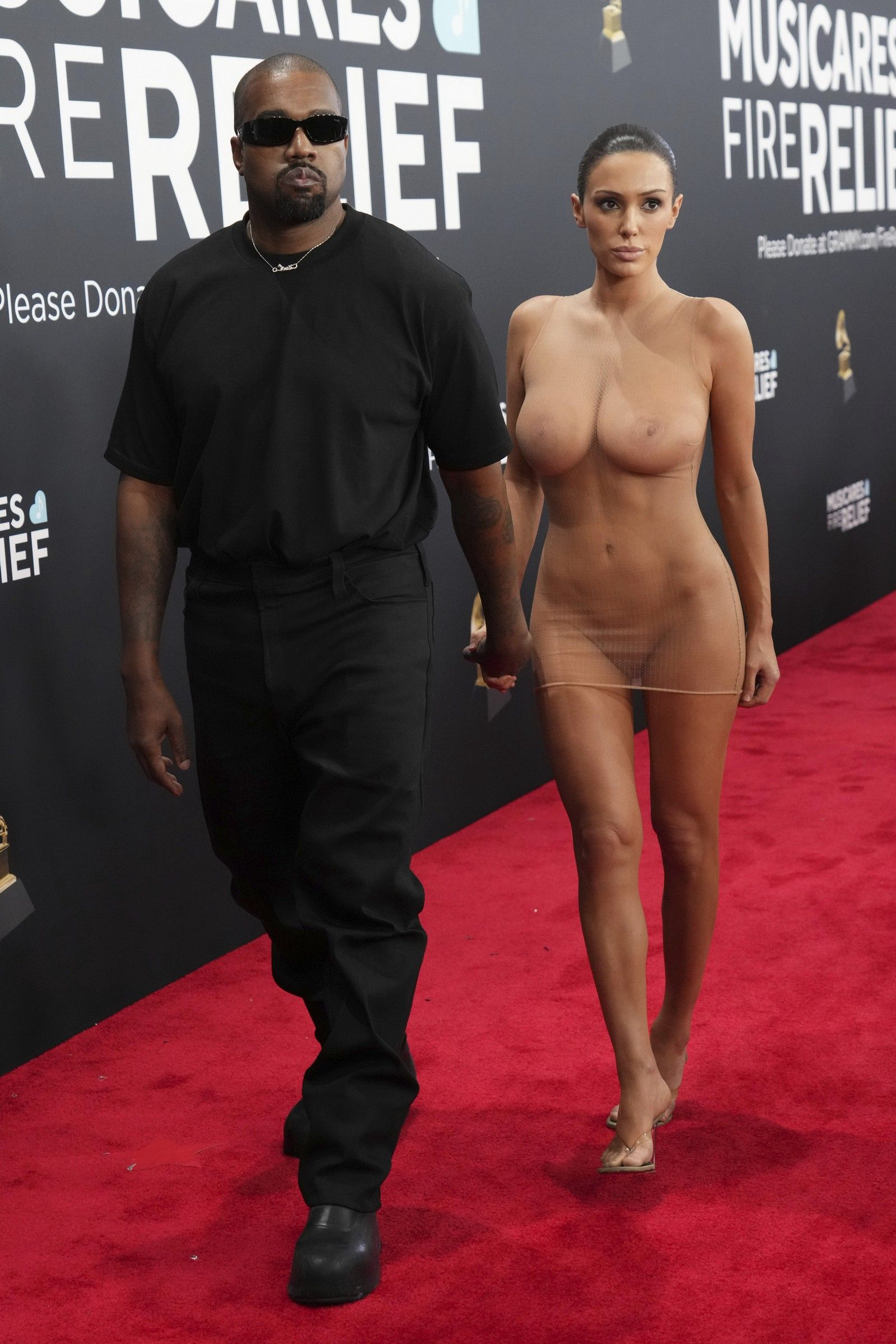 Kanye West και Bianca Censori στα Grammy 2025
