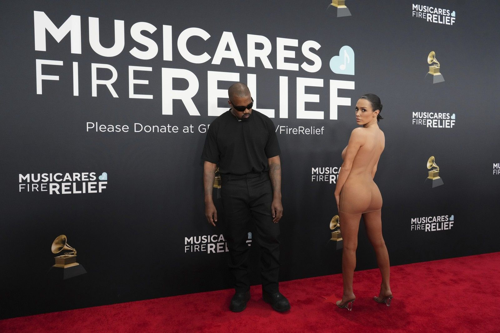 Kanye West και Bianca Censori στα Grammy 2025