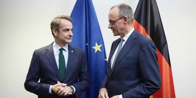 Κυριάκος Μητσοτάκης και Φρίντριχ Μερτς