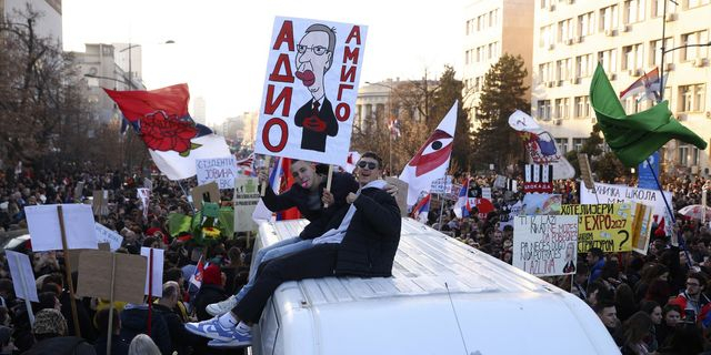 Διαδηλώσεις φοιτητών στη Σερβία