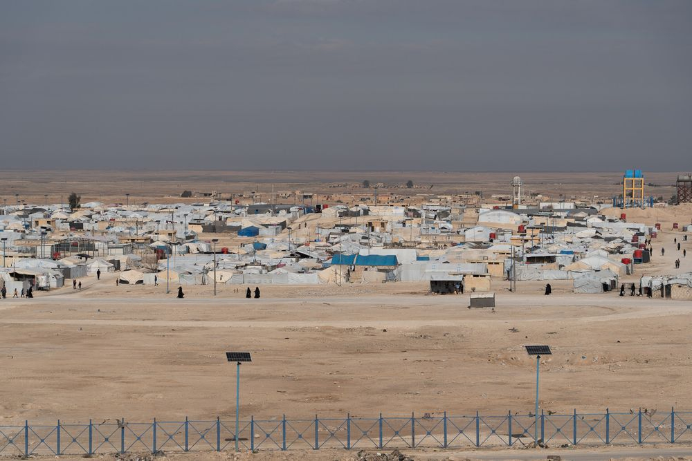 Γενική άποψη του camp Al Hol στη Βορειοανατολική Συρία.