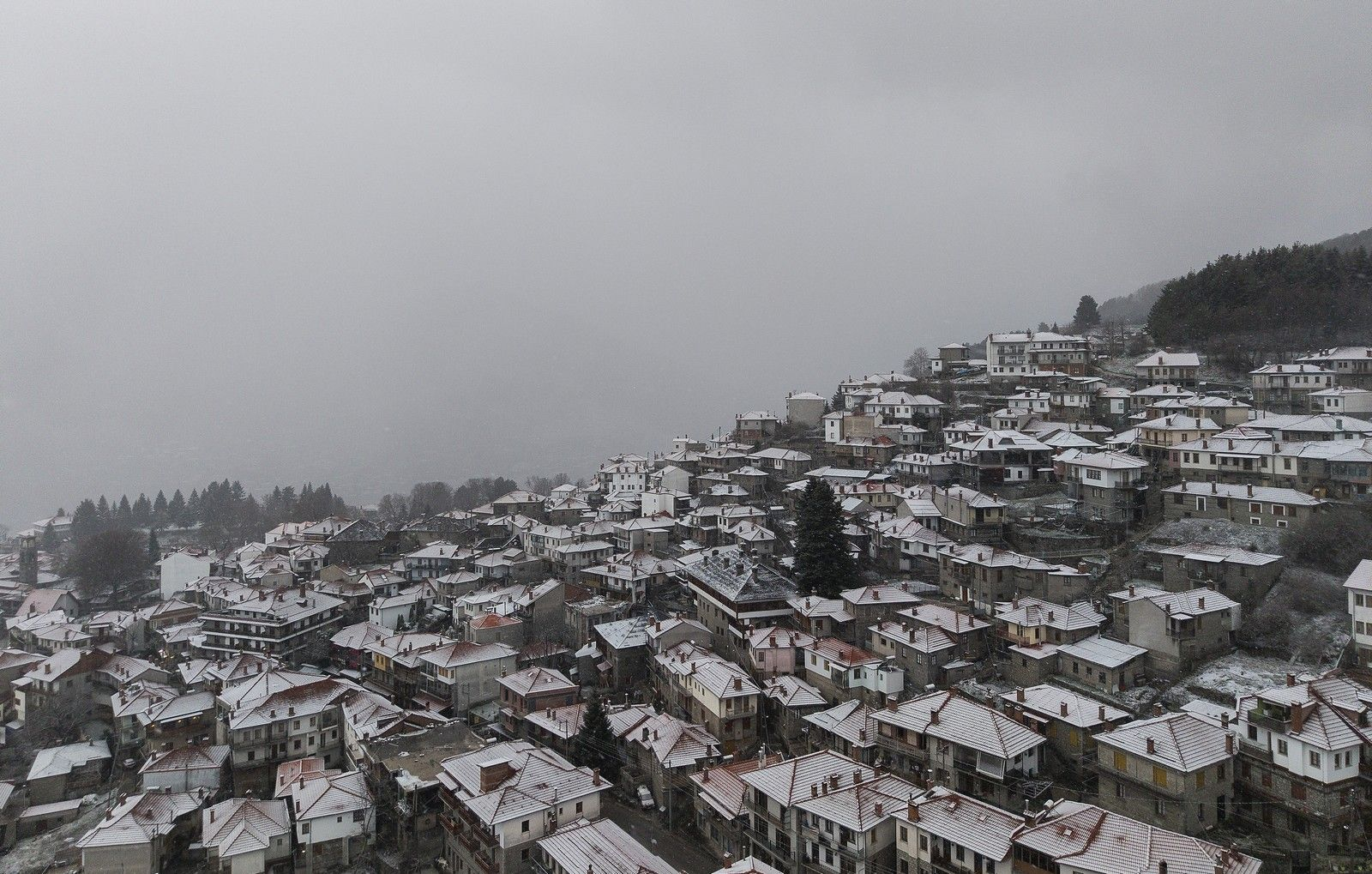 Χιόνια στο Μέτσοβο Ιωαννίνων