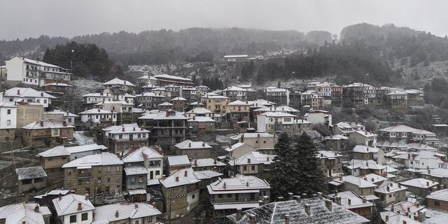 Χιόνια στο Μέτσοβο Ιωαννίνων
