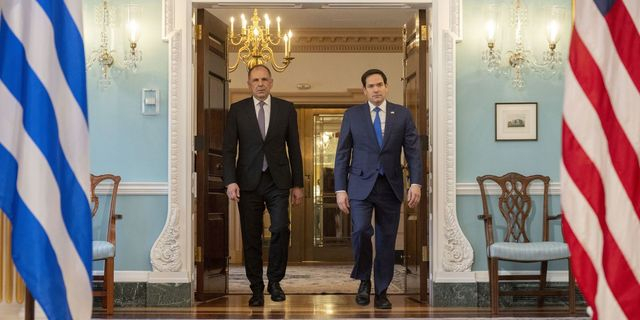 Γιώργος Γεραπετρίτης και Μάρκο Ρούμπιο στο Στέιτ Ντιπάρτμεντ