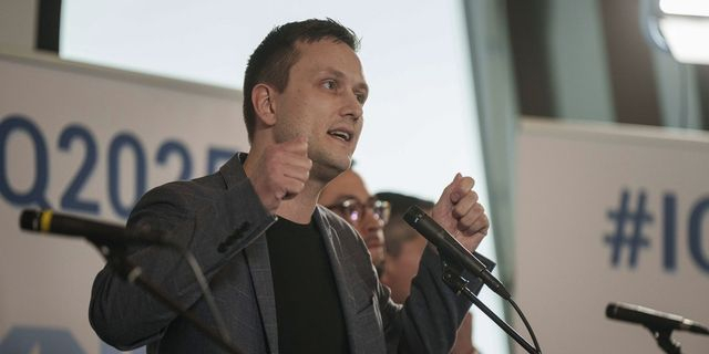 Ο Γενς Φρέντερικ Νίλσεν, ηγέτης του κεντροδεξιού κόμματος Demokraatit της Γροιλανδίας