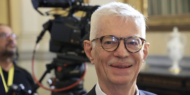 Ο νέος υφυπουργός Έρευνας και Καινοτομίας, Αρίστος Δοξιάδης, στην τελετή ορκωμοσίας της νέας κυβέρνησης