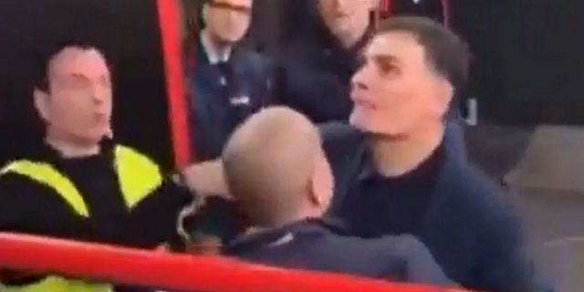 Ολυμπιακός – Μονακό: Το VIDEO από τη στιγμή της έντασης ανάμεσα σε οπαδό και Μπαρτζώκα