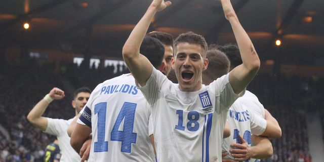 Ασίστ Βαγιαννίδη, πλασέ Κωνσταντέλια και 0-1 για την Ελλάδα κόντρα στη Σκωτία