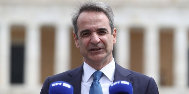 Ο πρωθυπουργός, Κυριάκος Μητσοτάκης στην παρέλαση της 25ης Μαρτίου