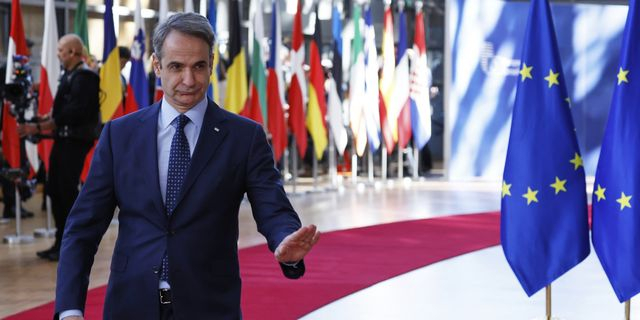 Ο πρωθυπουργός, Κυριάκος Μητσοτάκης φτάνει στην Σύνοδο Κορυφής της ΕΕ