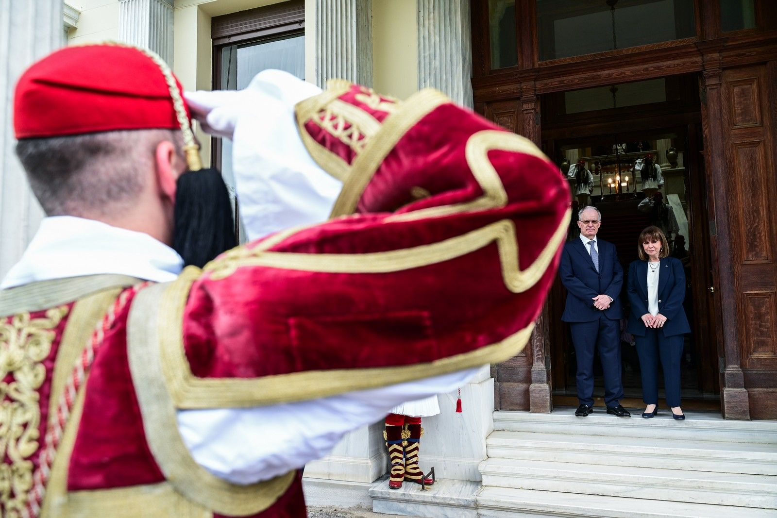 Υποδοχή στο Προεδρικό Μέγαρο του νέου Προέδρου της Δημοκρατίας Κωνσταντίνου Τασούλα