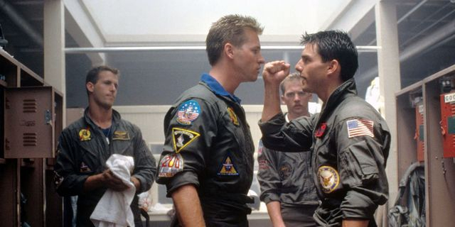 Ο Tom Cruise και ο Val Kilmer στο Top Gun