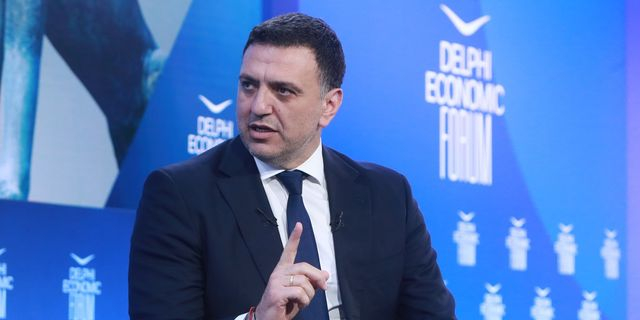 Ο Βασίλης Κικίλιας στο Οικονομικό Φόρουμ των Δελφών (φωτογραφία αρχείου)