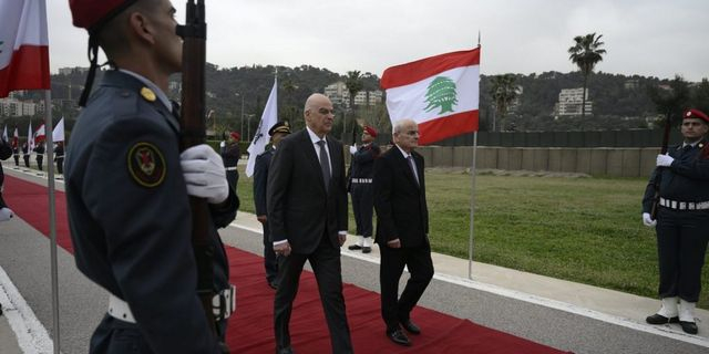 Δένδιας: Εργαζόμαστε προς την κατεύθυνση της ευημερίας και της ασφάλειας του Λιβάνου