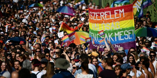 Gay pride στη Βουδαπέστη (αρχείου)