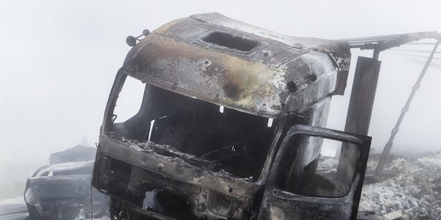 Τραγωδία στην Εγνατία: Με υπερβολική ταχύτητα έτρεχε στην ομίχλη ο οδηγός της νταλίκας