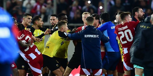 Ολυμπιακός – ΑΕΚ: Με τρεις αγωνιστικές τιμωρήθηκαν Κάρμο, Πασχαλάκης, Μαρσιάλ και Μουκουντί