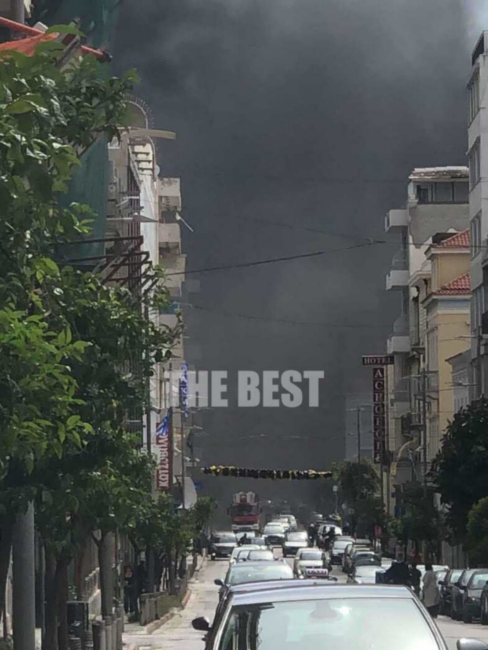 Φωτιά στο κέντρο της Πάτρας