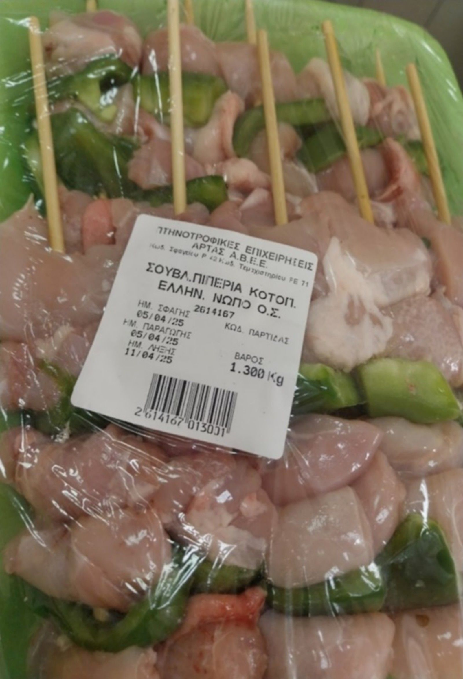 Το σουβλάκι κοτόπουλο που ανακαλείται