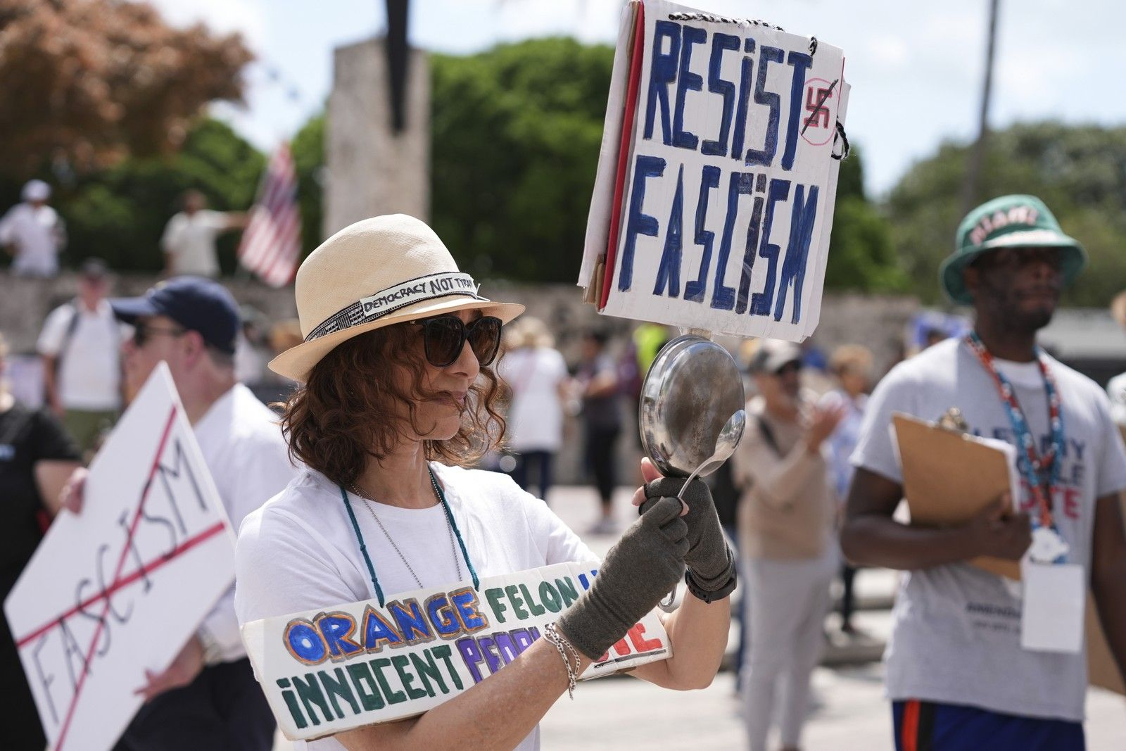 Διαδήλωση κατά του Τραμπ στο Μαϊάμι