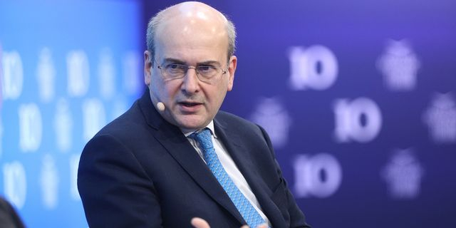 Στιγμιότυπο από την τέταρτη ημέρα εργασιών του 10ου Οικονομικού Φόρουμ των Δελφών, Σάββατο 12 Απριλίου 2025.