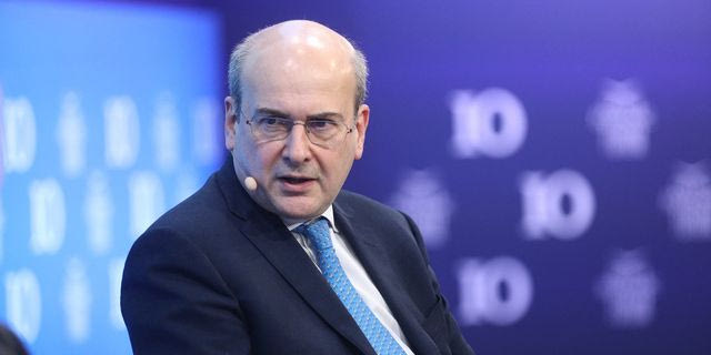 Στιγμιότυπο από την τέταρτη ημέρα εργασιών του 10ου Οικονομικού Φόρουμ των Δελφών, Σάββατο 12 Απριλίου 2025.