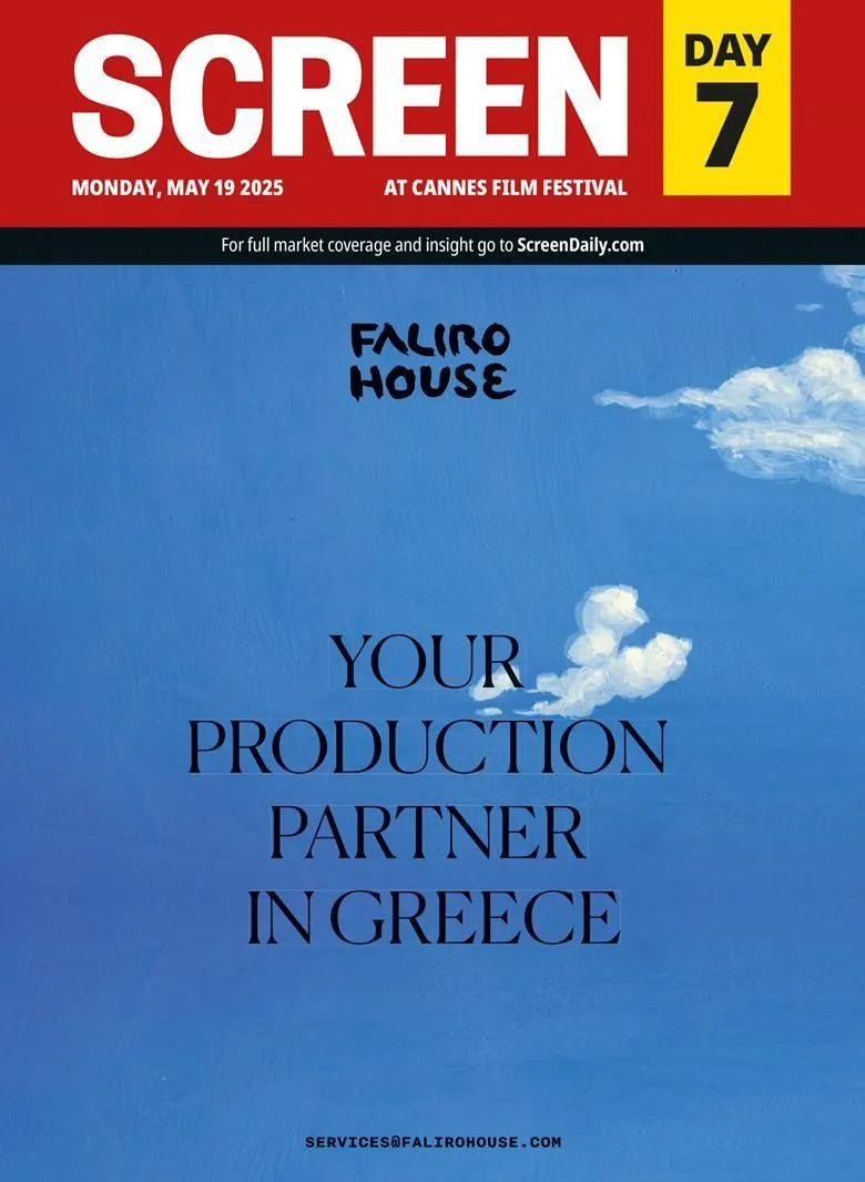 Μοιραία ειρωνικό το εξώφυλλο του περιοδικού Screen International –το πιο διαδεδομένο έντυπο κατά τη διάρκεια διεξαγωγής του φεστιβάλ– το πρωί αμέσως μετά τις αποκαλύψεις του Variety: Μια ολοσέλιδη καταχώρηση της Faliro House με το πολύ λιτό μήνυμα, «your production partner in Greece»