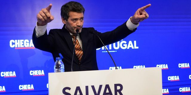 Ο ηγέτης του σκληροδεξιού λαϊκιστικού κόμματος "Chega" Αντρέ Βεντούρα